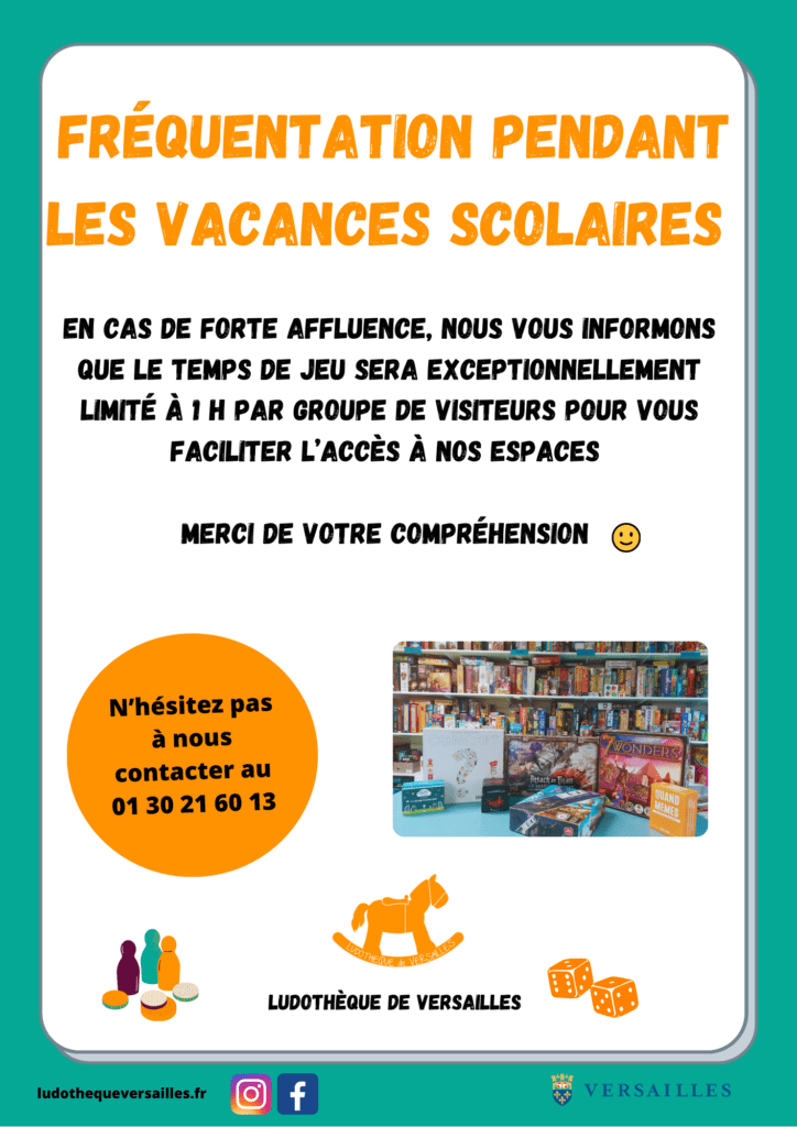Fréquentation pendant les vacances scolaires