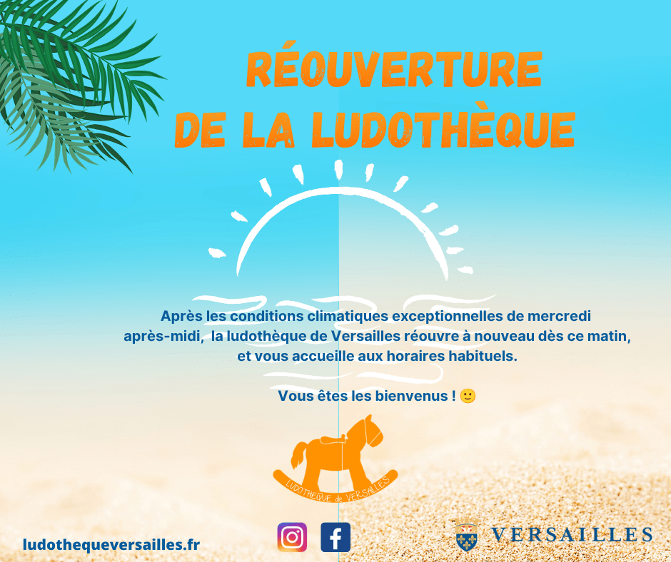 Réouverture de la ludothèque